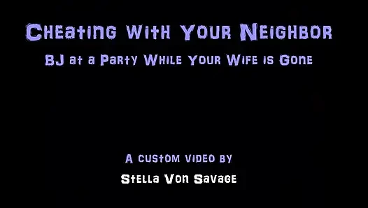 Betrügen mit deinem nachbarn, pOV-blowjob