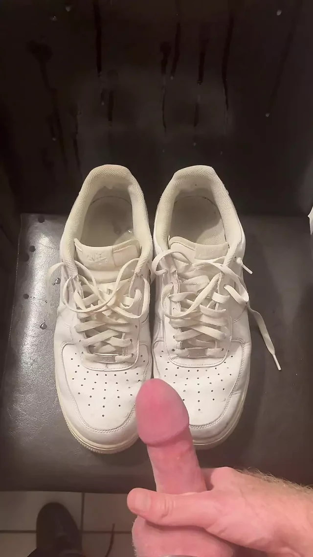 Massive cum load on Nike AFOs