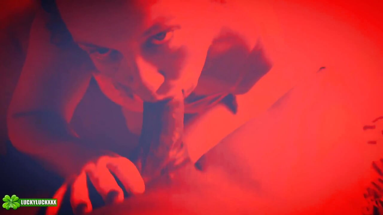 Lucky Gurl Kween Bunny B - Red Light Special POV Blowjob and Throat Fuck