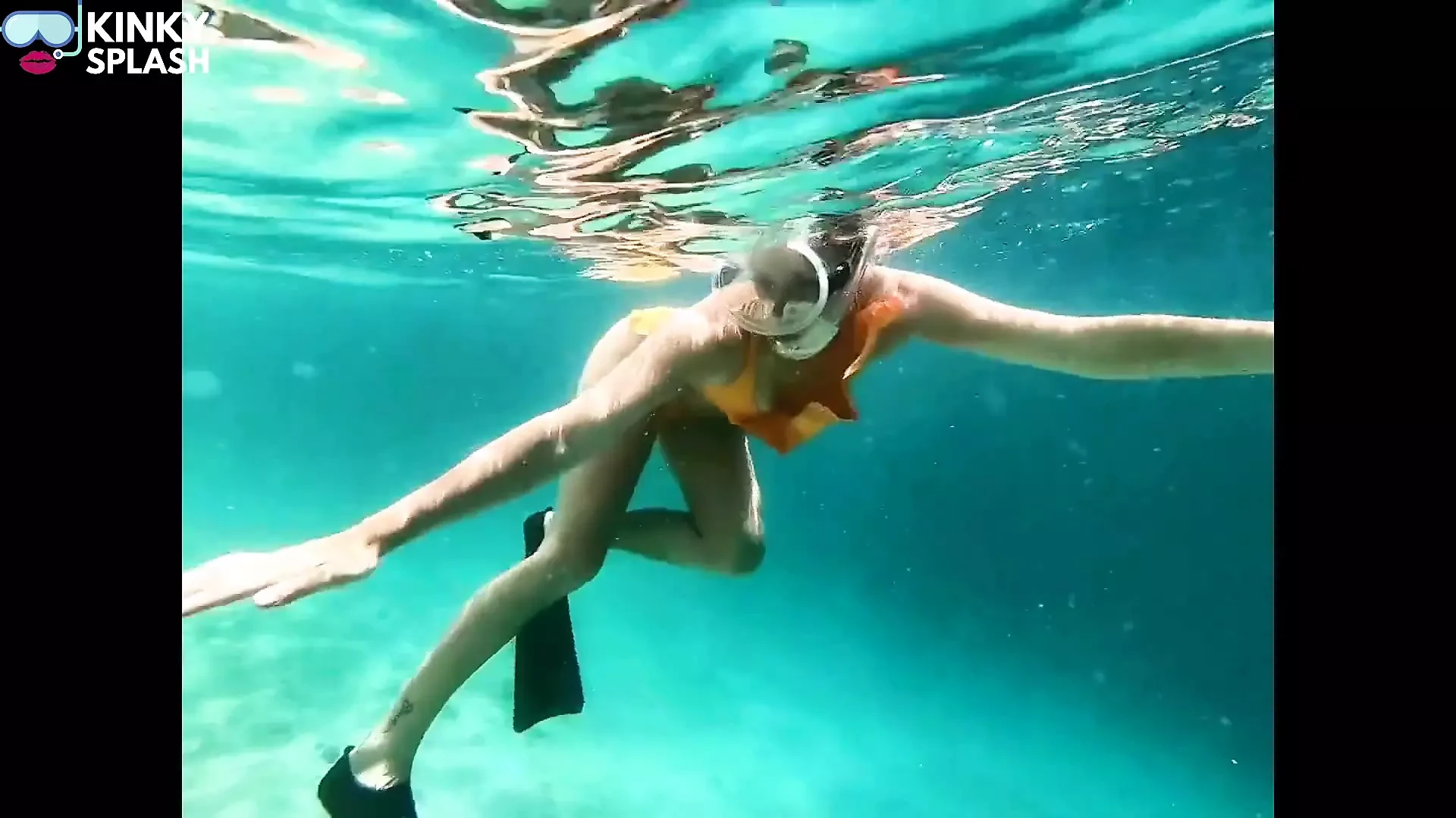 Snorkel Slut in Paradise - Underwater Flash & Naughty Tease
