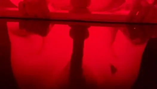 BBW MILF Deepthroats Dildo Messy POV