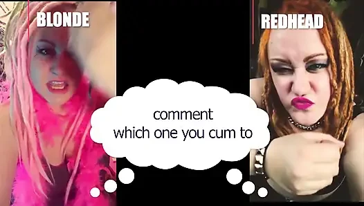 Comment which one made you cum blonde or redhead straight version