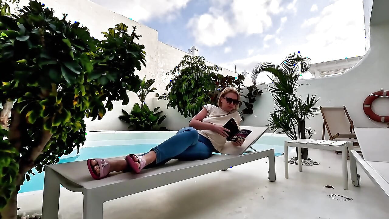 Locked Outside I Couldn't Hold It & Wet My Jeans by the Pool