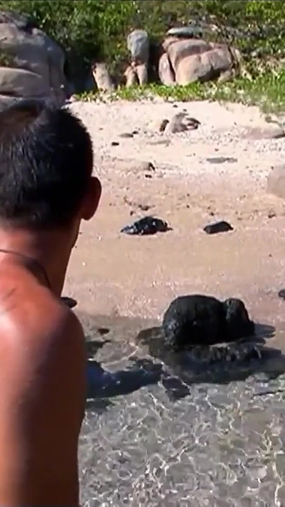 Thrilling moment from "Hot Girl Lea Lazure Has Raw Beach Anal Gangbang on Holiday Trip"
