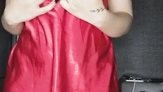 Yağlı Am Dildolu Masturbasyon