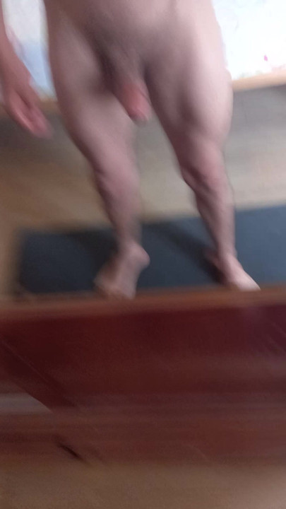 Masturbating in front of the mirror