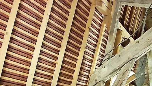 Inked französische schlampe wurde in der outdoor-show gefickt