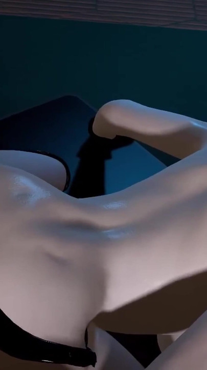 3D BBW zrela MILF gola svoje ogromne sise i veliku guzu jebana tako žestoko