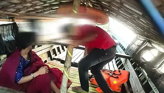 Bengali Girl In Red Saree Outdoor Video
