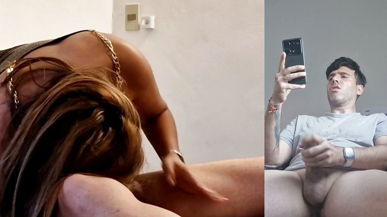 My Boyfriend Sees How I Suck Another Cock