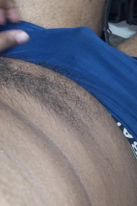 My Indian Big Black Cock Masterbation with Licking