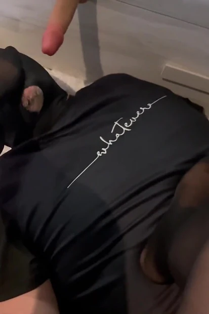 I Humiliate My Slave by Making Me Lick My Feet and Make Him Lick Rubber Cock