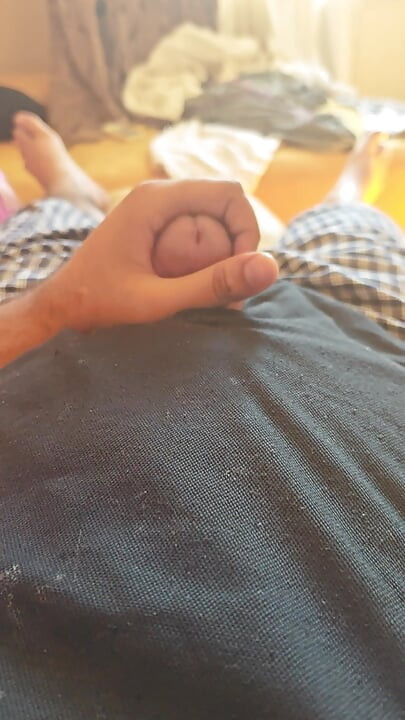 POV solo guy masturbating and torture himself till cum