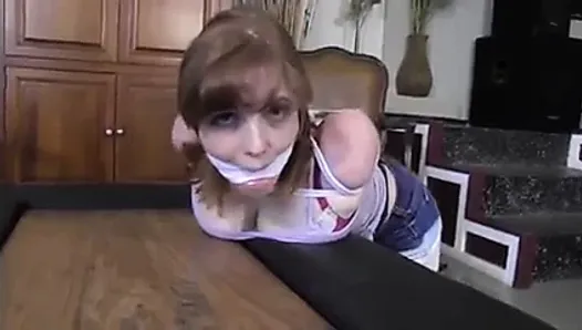 babysitter tied up and cleave gagged