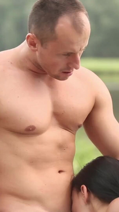 Soft fucking horny couple outdoor at lake | Clip 2