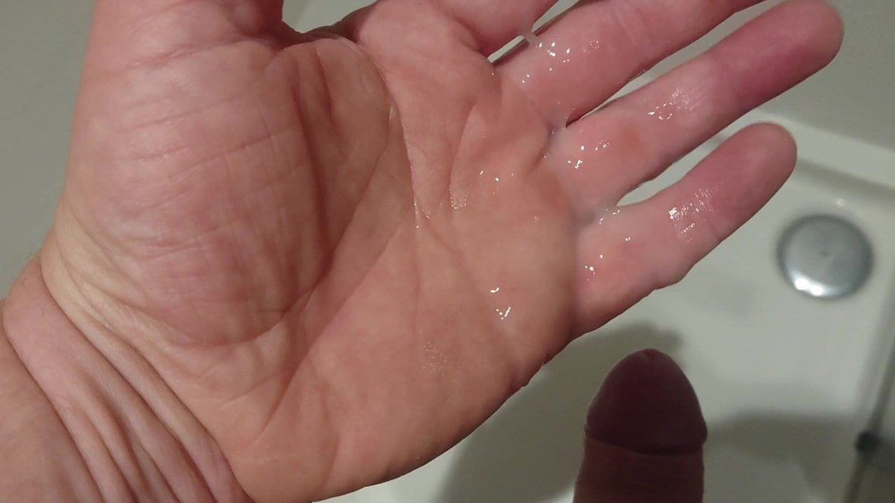 Cumshot in the shower