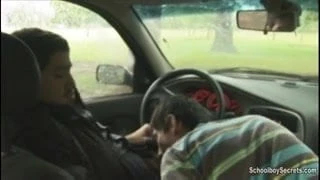 Picked up and facefucked