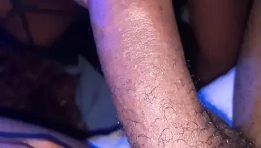 Amature Ebony teen Sloppy Sucking Huge cock  DSL  Before getting juicy Pussy Fucked