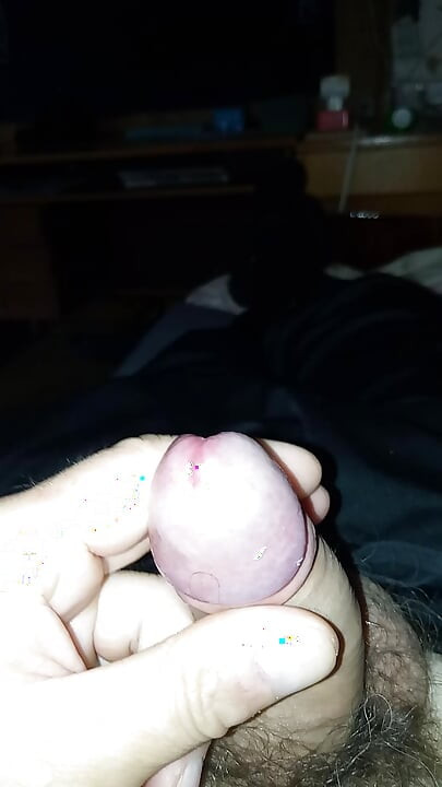 Jerking off my penis at home
