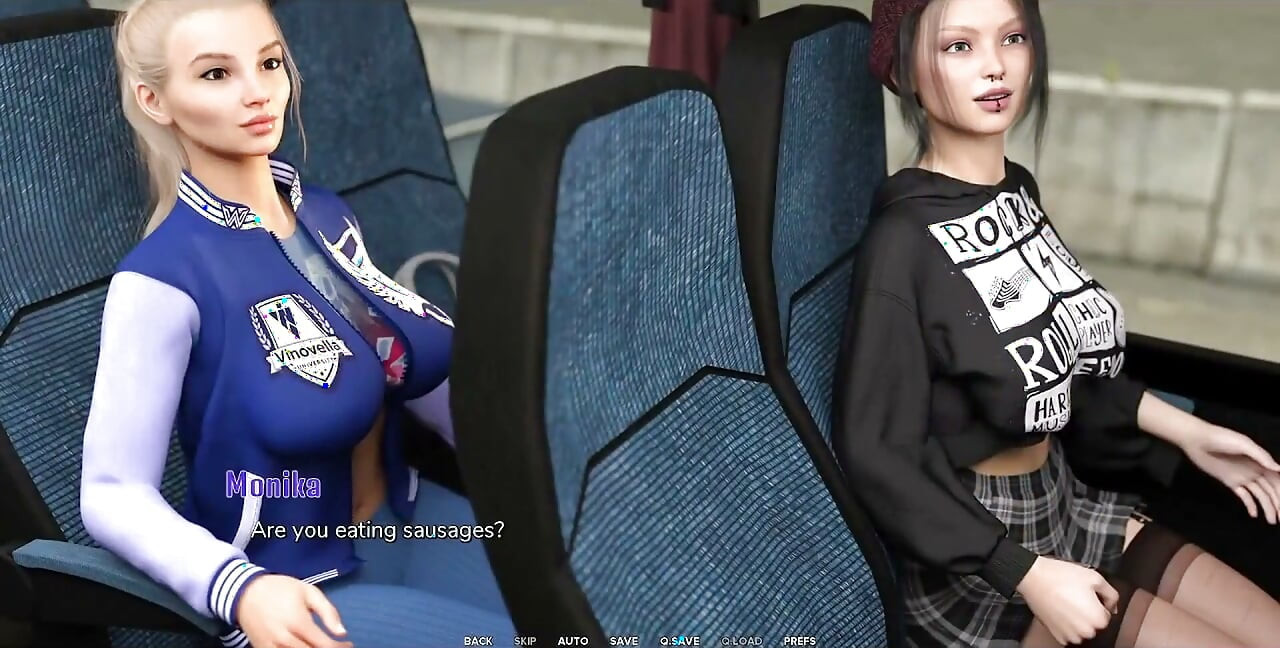 Taboo University - chica emo caliente se traga todo mi jugoso semen en un autobús
