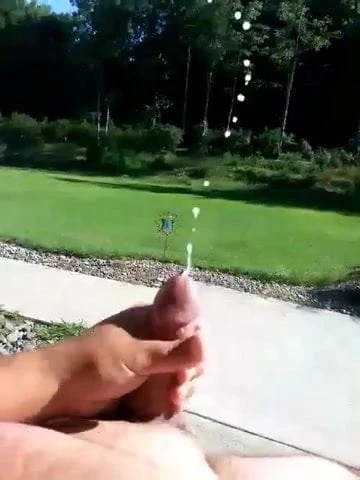 Big Cum Outside Public