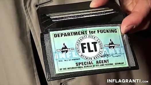 Dirty slut fucks the inspector