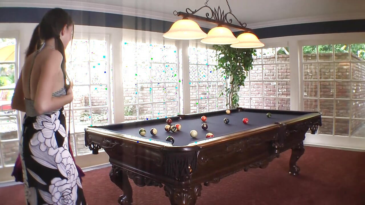 Milf and her friend fuck after billiard