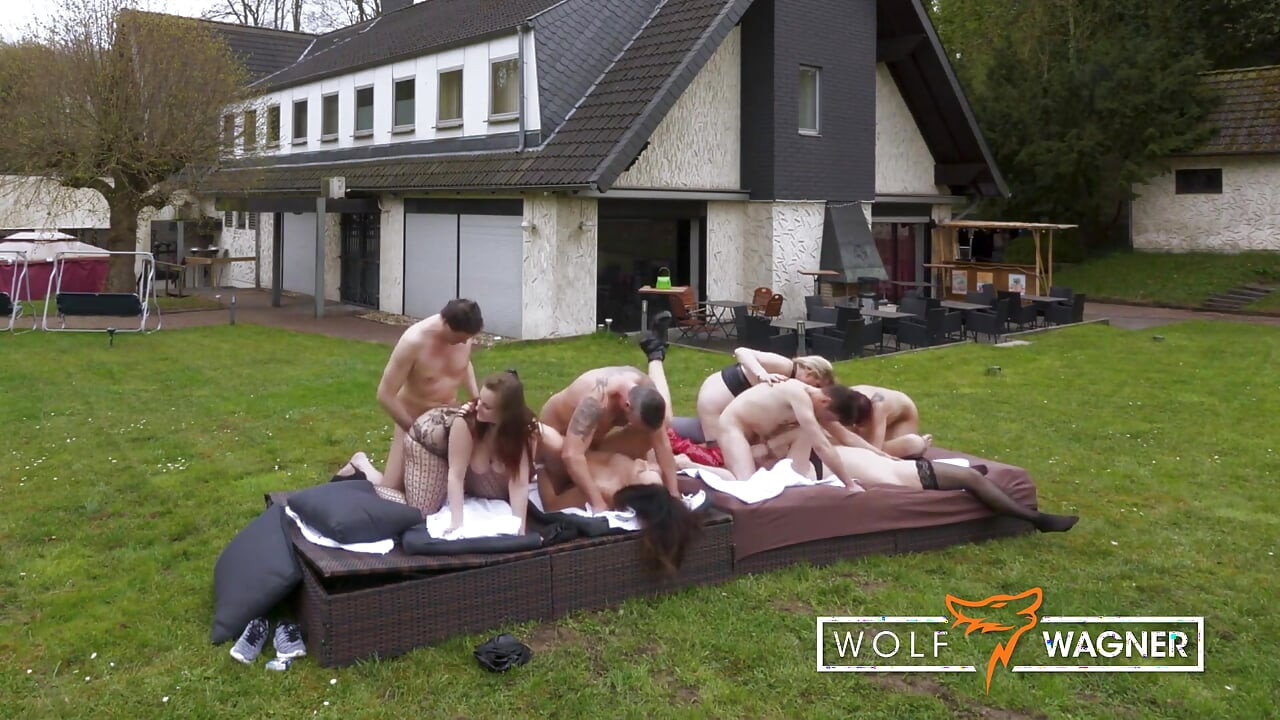 Swinger party! Naughty MILFs get fucked by random men!