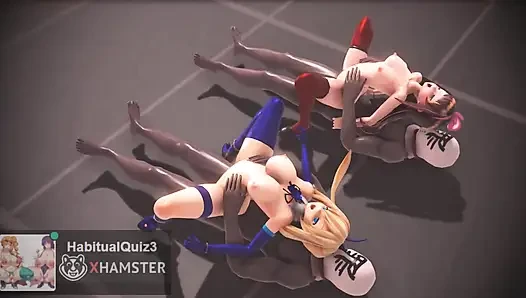 mmd r18  Kizuna AI & Mirai Akari FUCK Me sex dance ahegao ntr fuck hard dildo 3d hentai