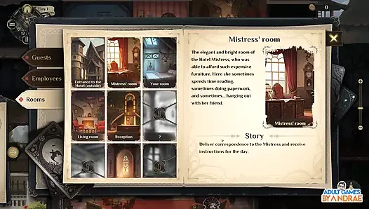 Hotel Tales Gameplay Part 2 - Exploring the Living Hotel and Meeting the Huntress Griselda