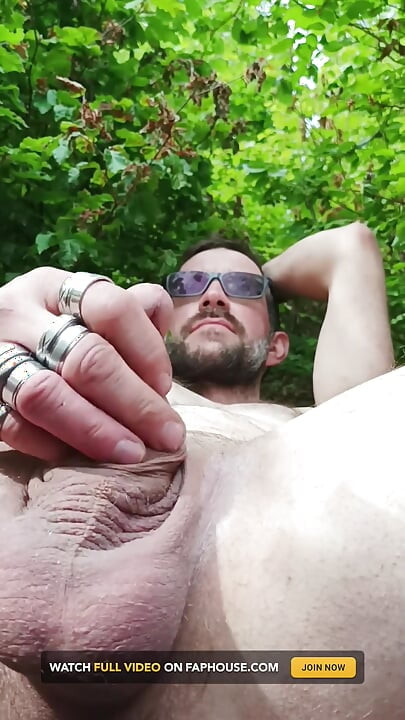 Jerking off on a Hill Overlooking My Dick
