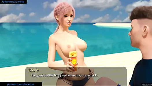 Mia ile yaz - plajda parmaklanan sadie - üvey anne