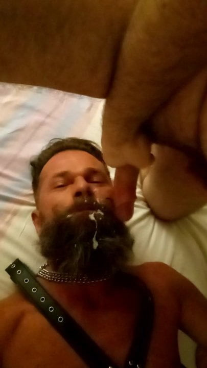 Cum on beard