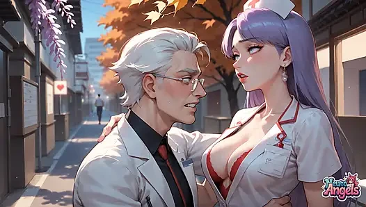 Sensasi rambut ungu: tokyo alley cum drip