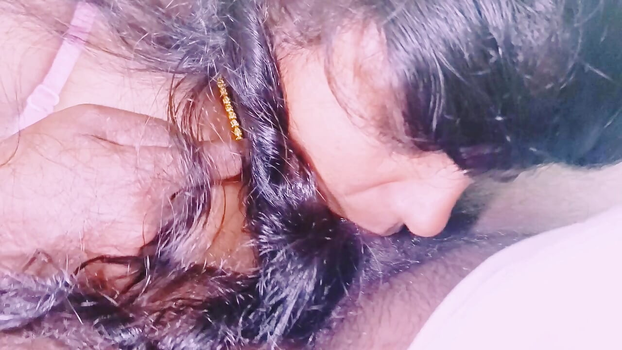 Menina indiana com o pai de Husbend