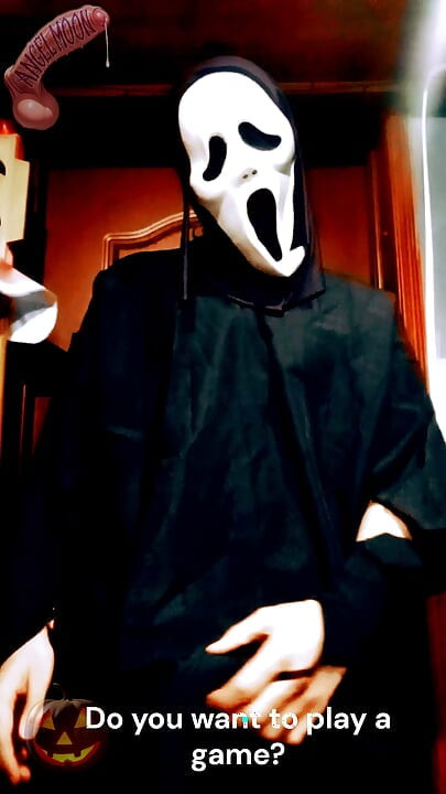 SCREAM A LOVE STORY A dominant guy with a Ghostface mask and a huge cock breaks into your home on Halloween night to ejaculate