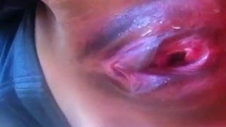 Мясистые половые губы, возбужденная медсестра, которую я трахаю