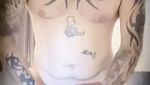 Dylan anka kuşu, dövmeli, kaygan ve seksi.