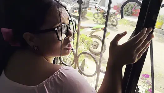Colombian stepsister wanted me to fuck her next to the window so that the neighbors would look at her REDPO