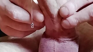 Some wanking and precum