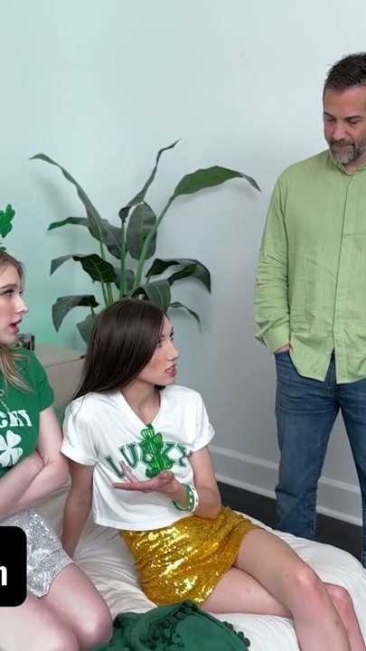 St Patrick’s Day Party Turns Into A Stepdaughter Stepdad Orgy - DaughterSwap | Clip 1