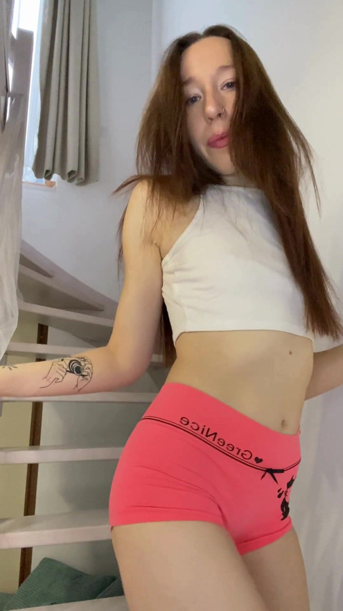 Soft laugh, teasing eyes, and zero self control around her