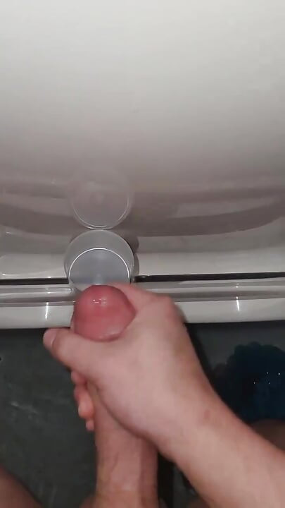 Using my cum to jerk off