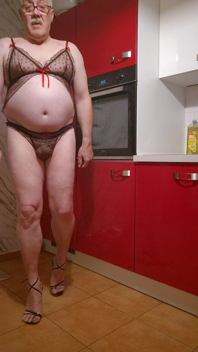 In DW and high heels