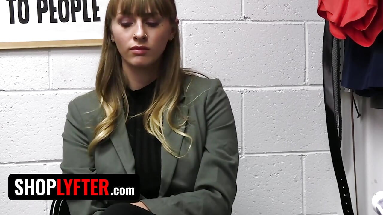 Shoplyfter - Big Tits Teen Being Pulled to Security Office After Being Accused Stealing