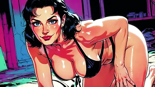Wanita seksi Ai mengerang dan menggoda