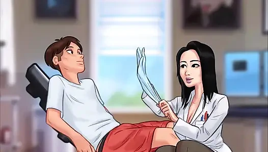 Kisah musim panas - adegan seks nona okita