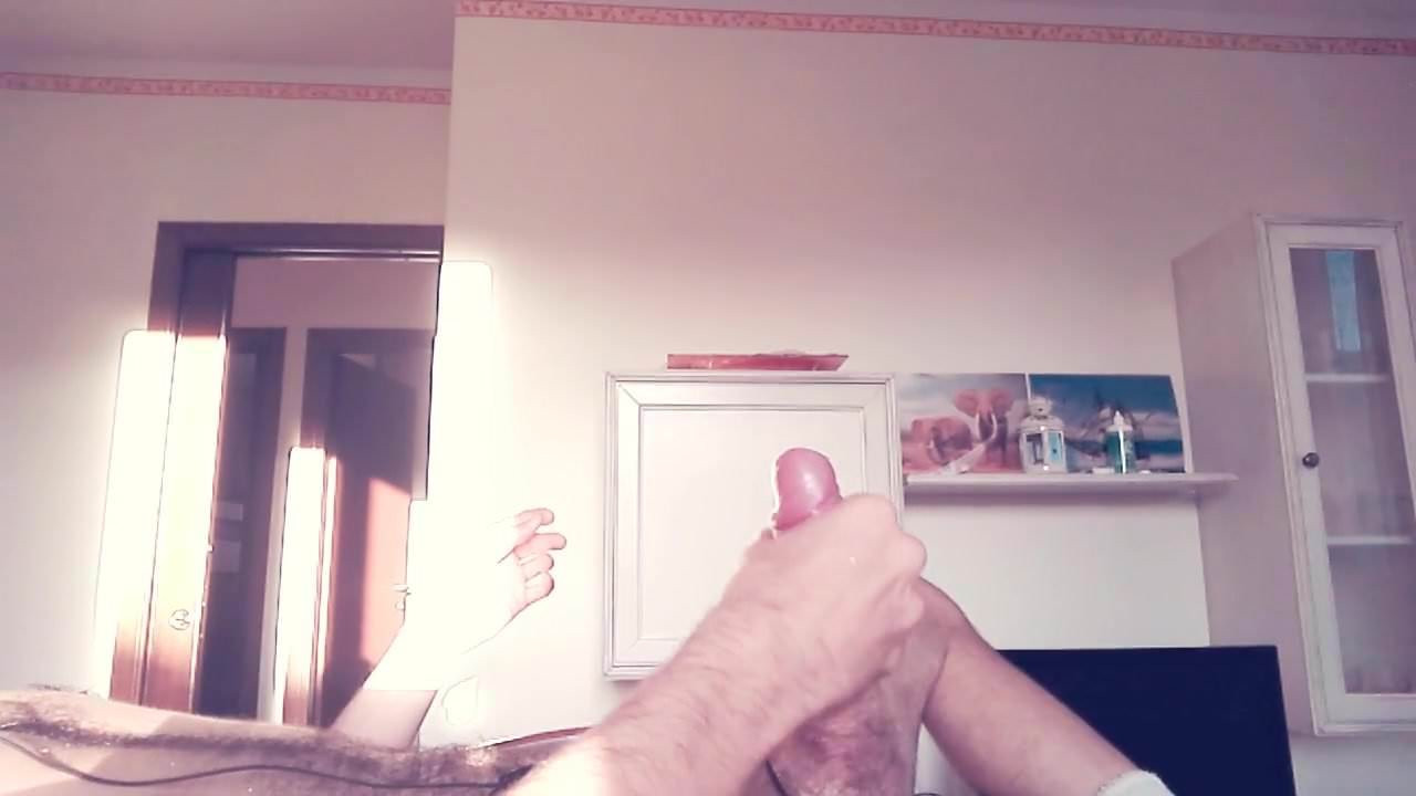 Jerking explosion, cum everywhere
