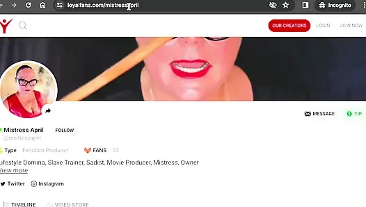 Humiliation And Milking In Mistress April's White Room