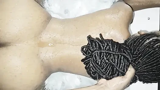 Real Stepmom Hooked on BBC. Wild Jacuzzi Riding and Double Load (2 Rounds)